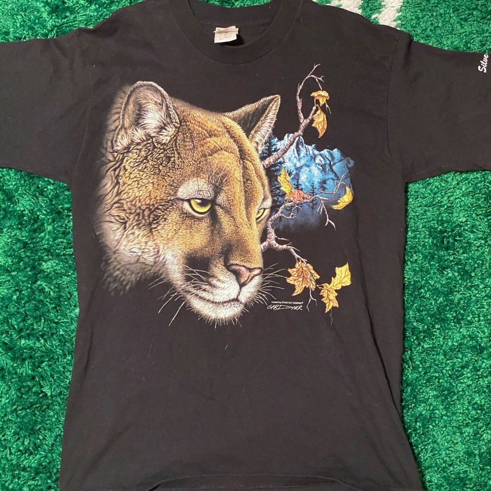 Vintage big animal print T-shirt